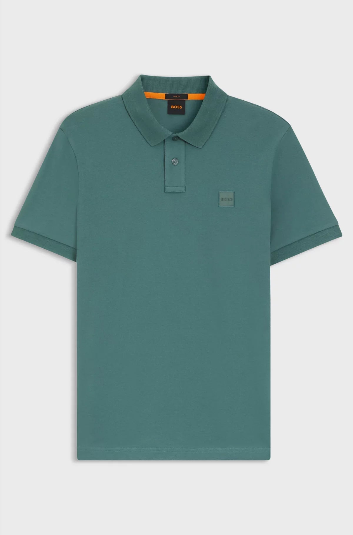 STRETCH-COTTON SLIM-FIT POLO SHIRT WITH LOGO PATCH