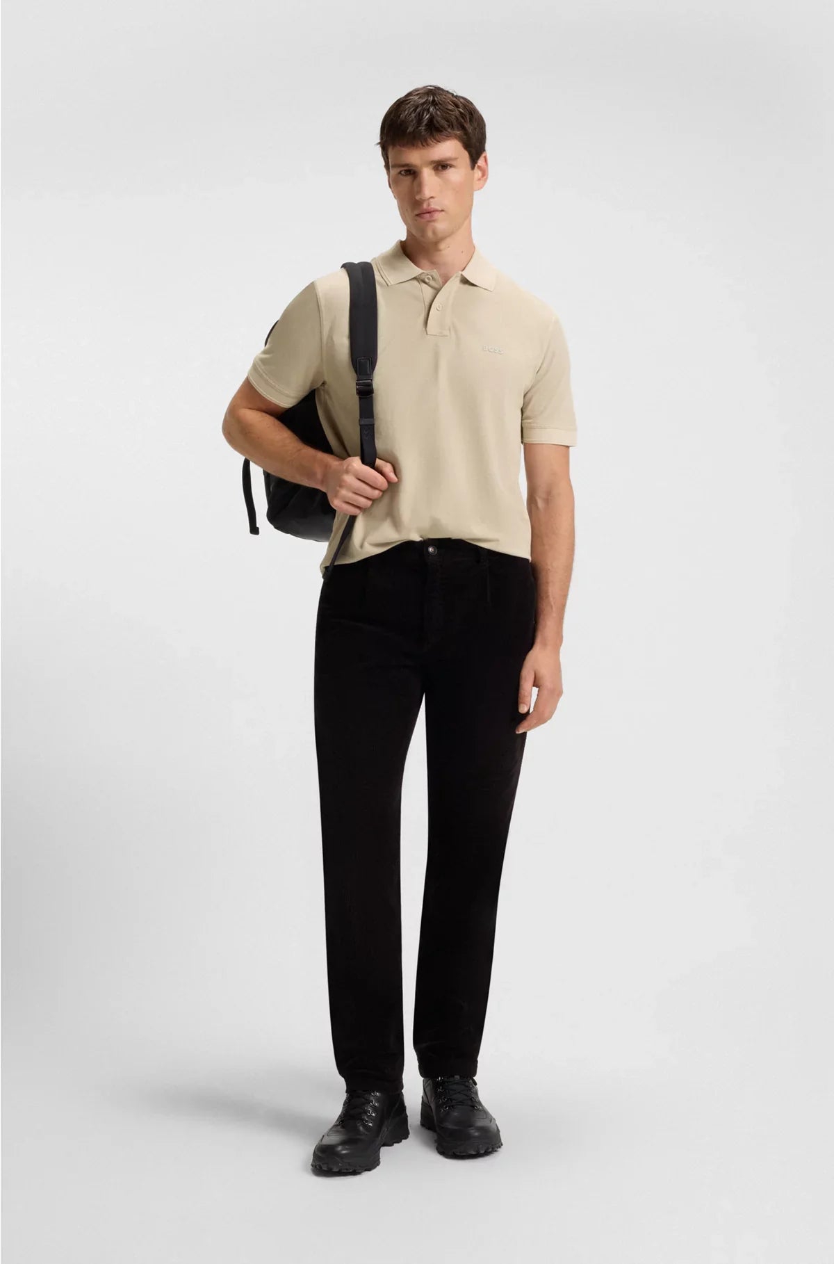 COTTON-PIQUE POLO SHIRT WITH LOGO PRINT