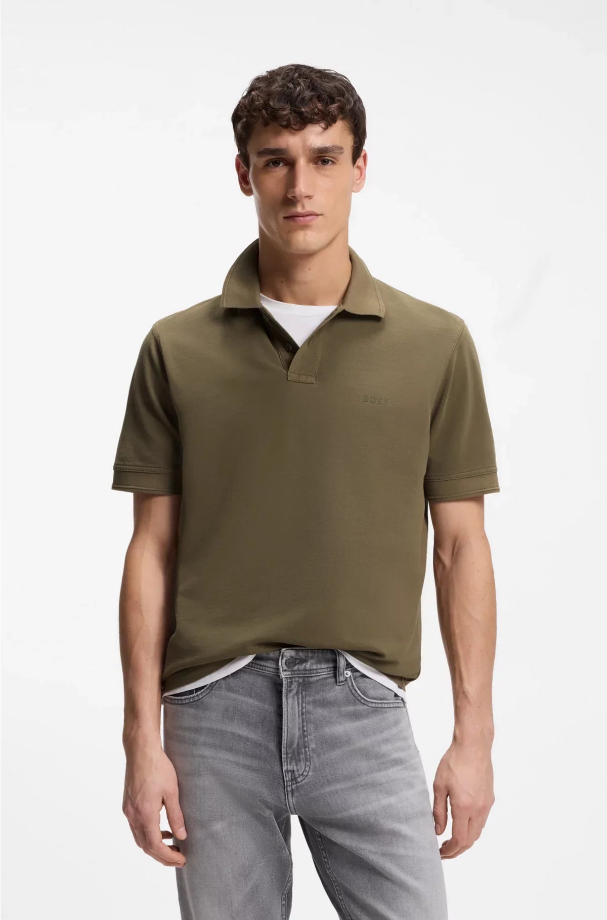 COTTON-PIQUE POLO SHIRT WITH LOGO PRINT