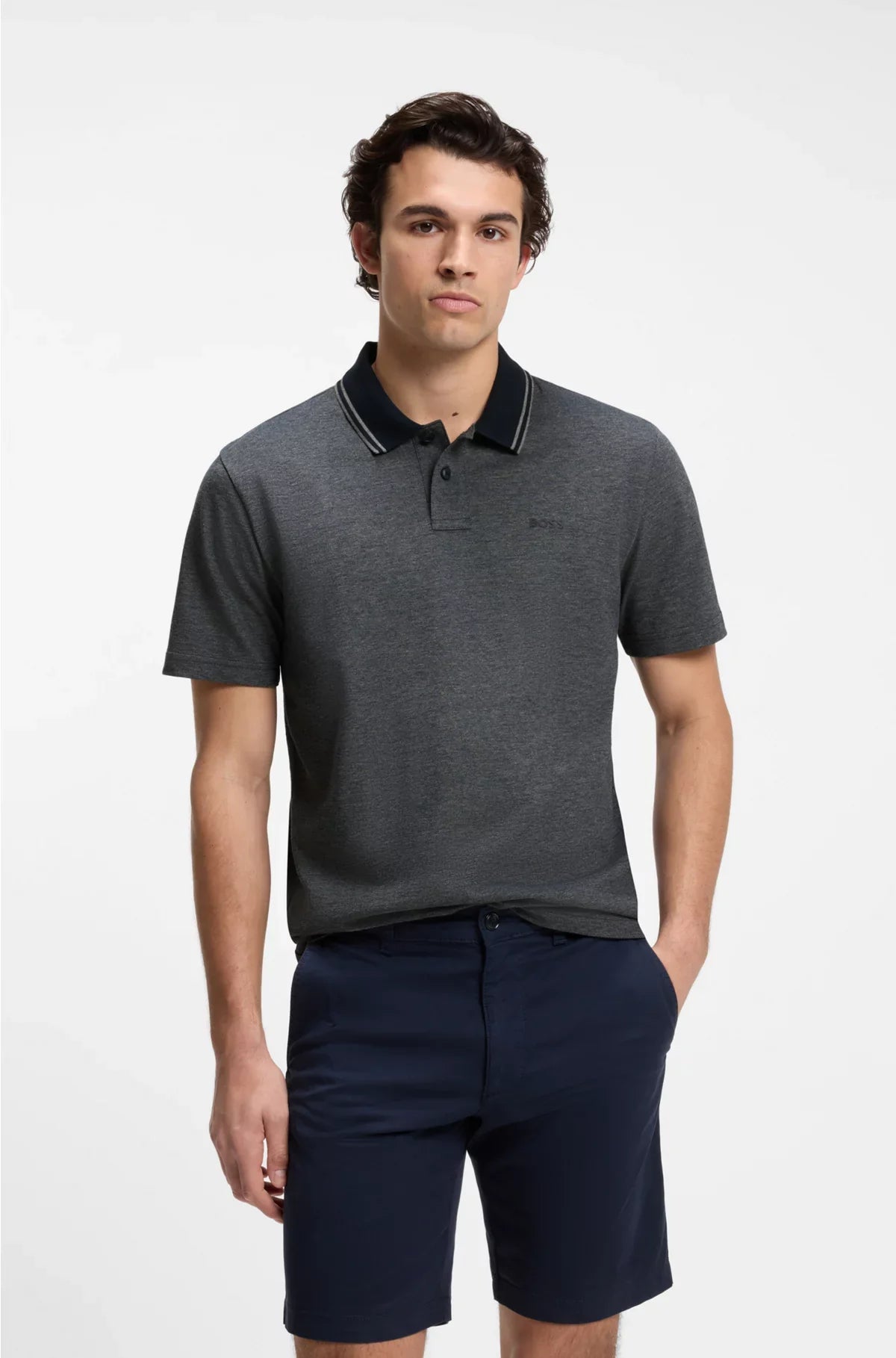 COTTON-PIQUE POLO SHIRT WITH LOGO PRINT