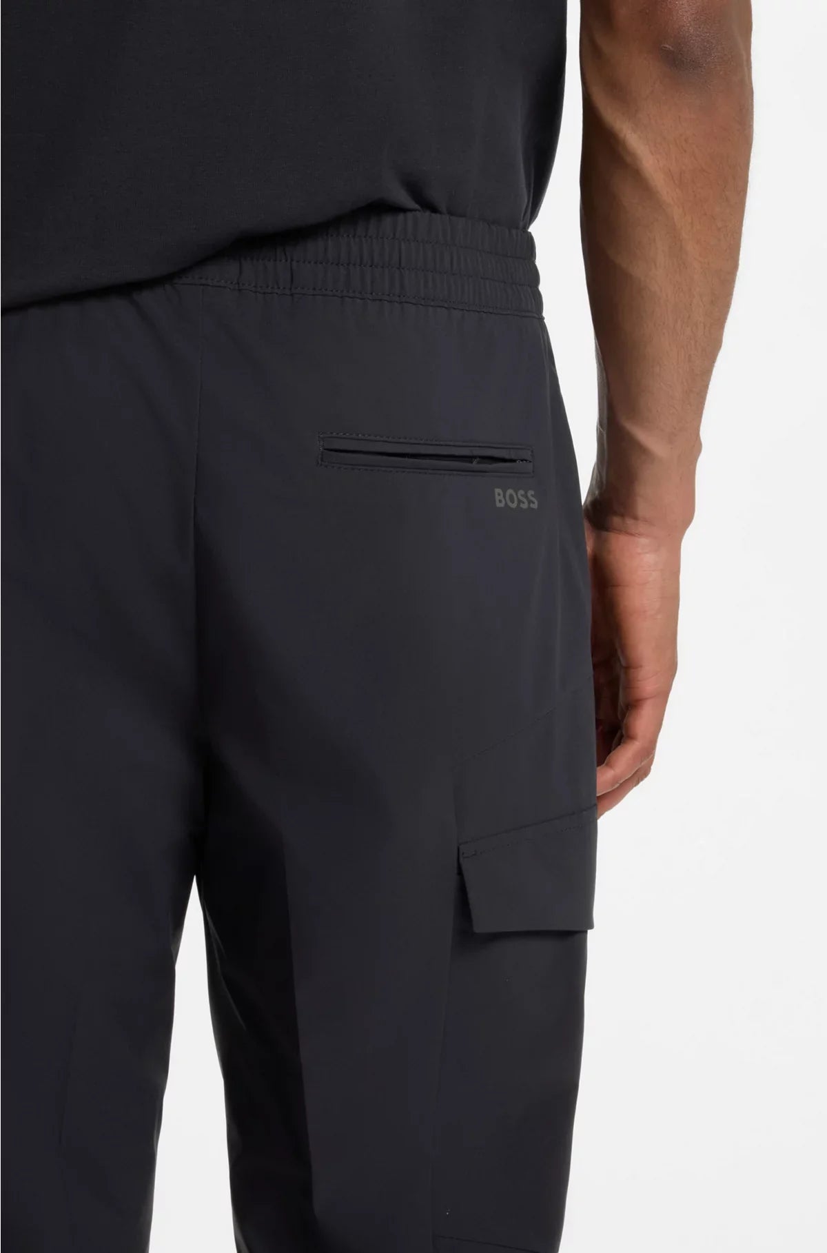 PANTALONI AFFUSOLATI IN POPELINE STRETCH NO-STIRO