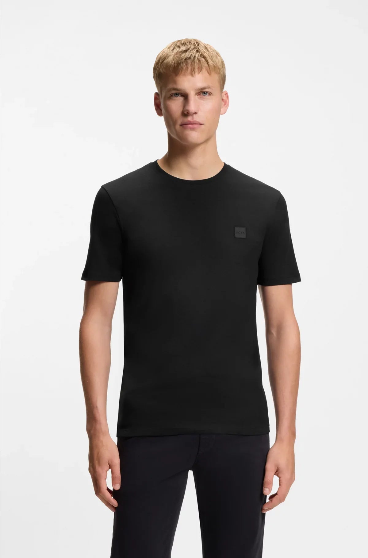 COTTON-JERSEY T-SHIRT WITH LOGO PATCH