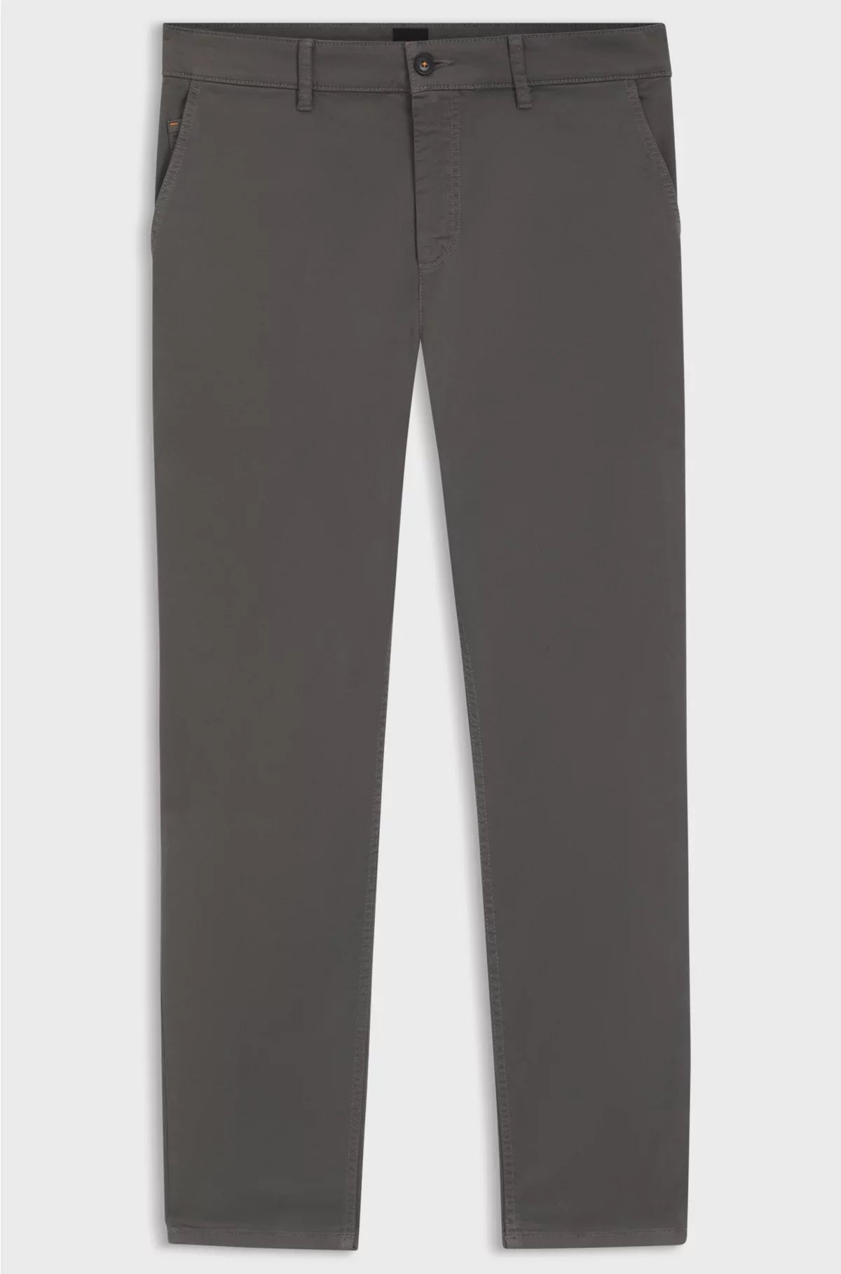 CHINO A VITA SFUMATA IN RASO DI COTONE STRETCH