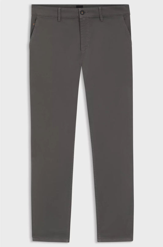 TAPERED-FIT CHINOS IN STRETCH-COTTON SATIN