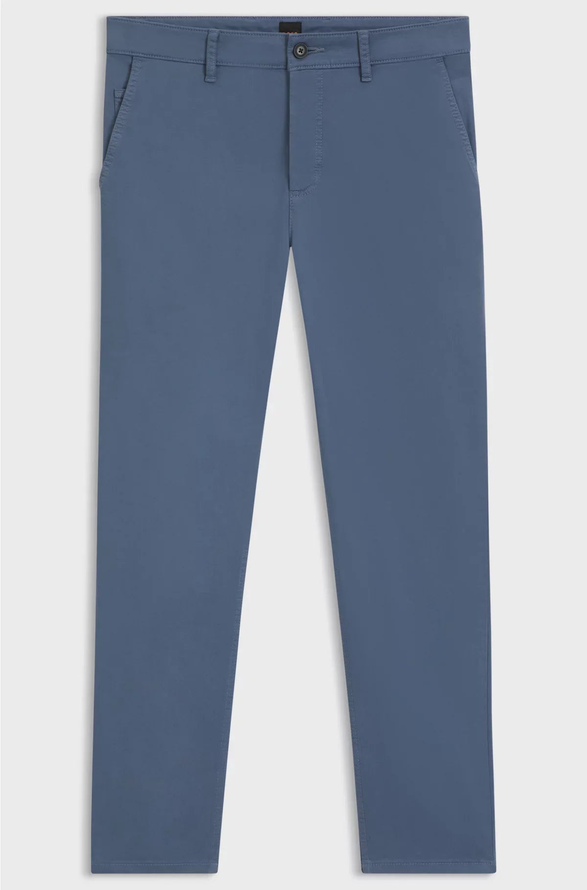 CHINO A VITA SFUMATA IN RASO DI COTONE STRETCH