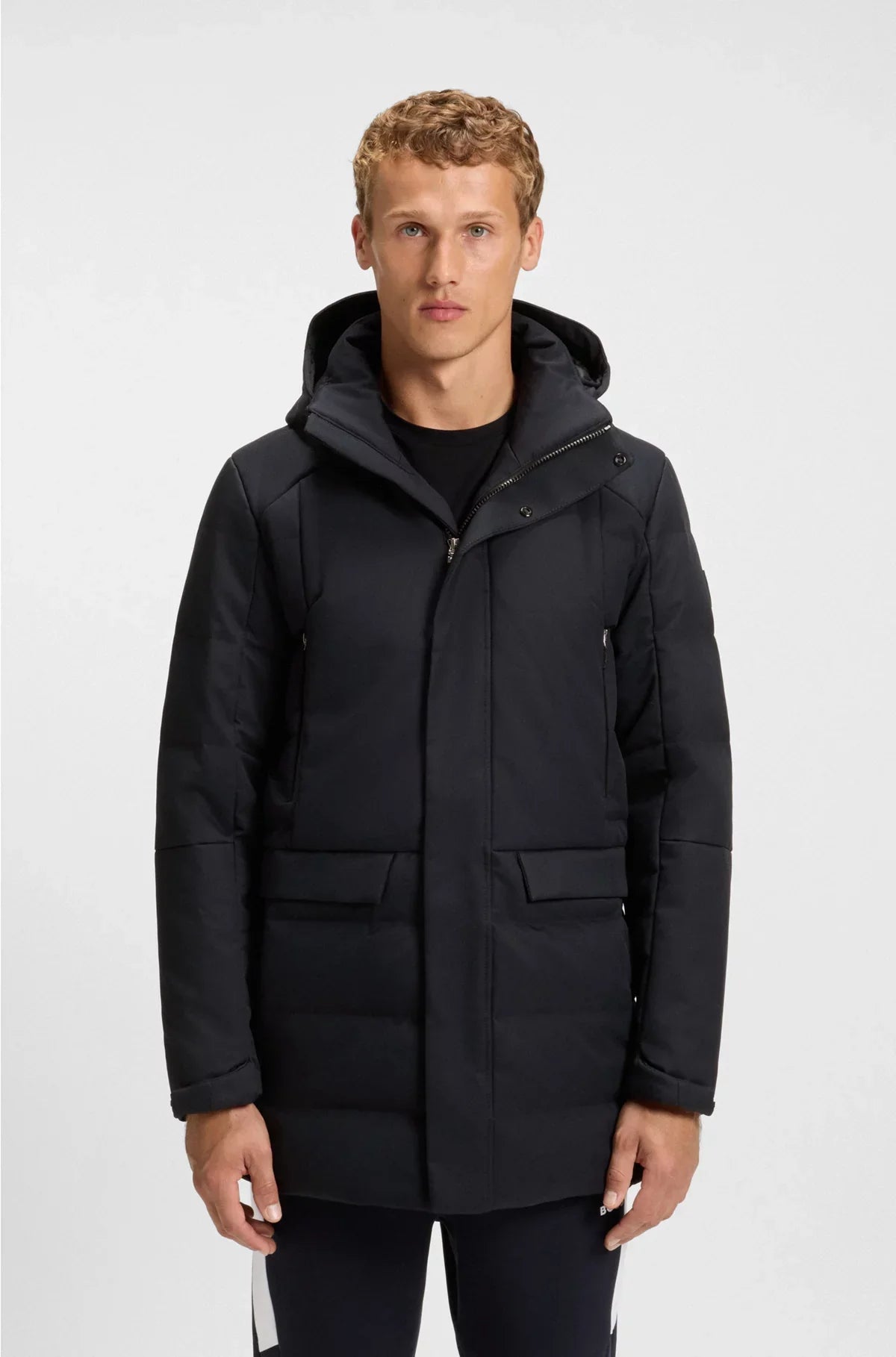 WATER-REPELLENT HOODED PARKA WITH DOWN FILLING