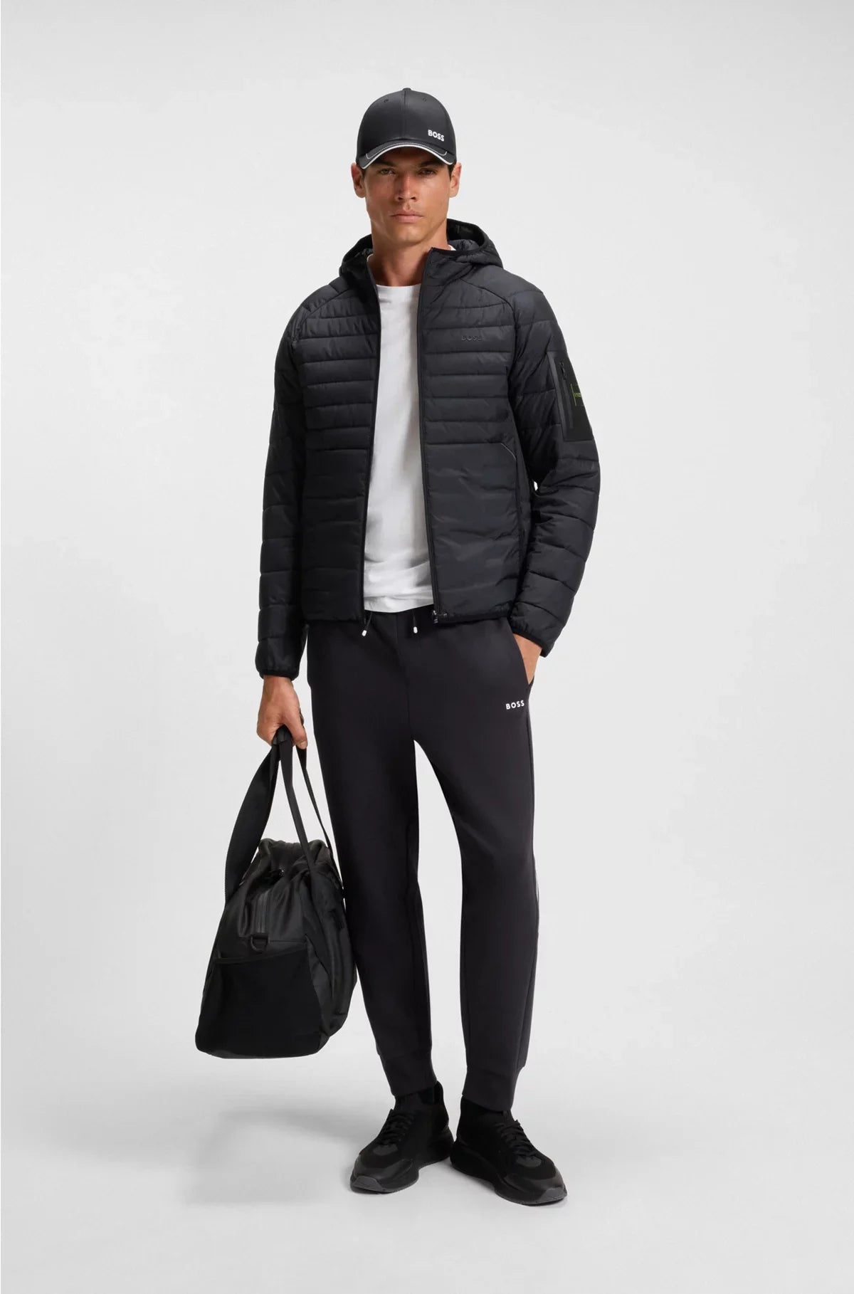 PANTALONI DELLA TUTA IN COTONE STRETCH CON INSERTO A RIGHE
