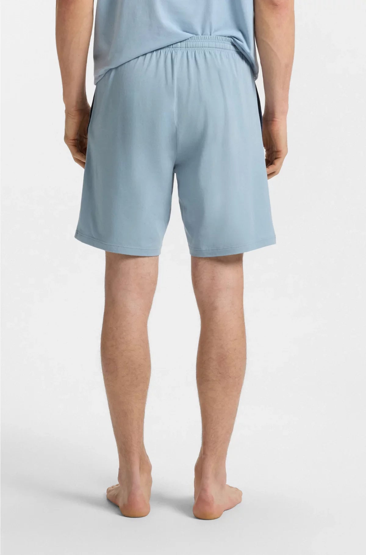 STRETCH-COTTON SHORTS WITH EMBROIDERED LOGO