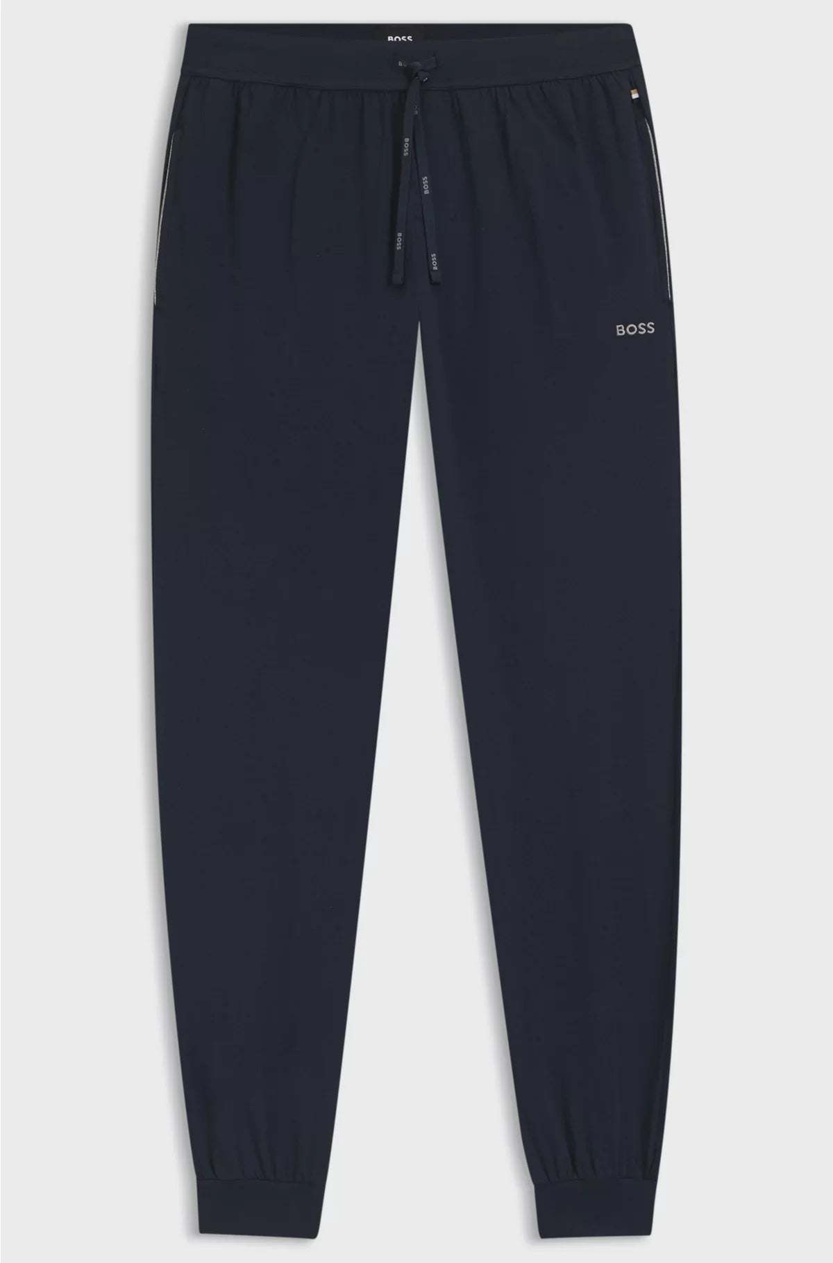STRETCH-COTTON TRACKSUIT BOTTOMS WITH EMBROIDERED LOGO