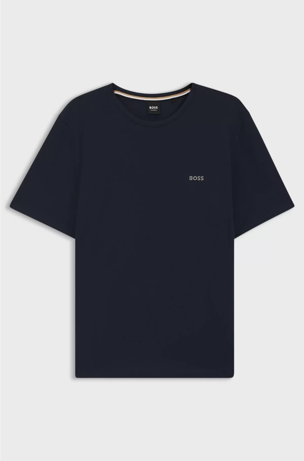 STRETCH-COTTON T-SHIRT WITH EMBROIDERED LOGO