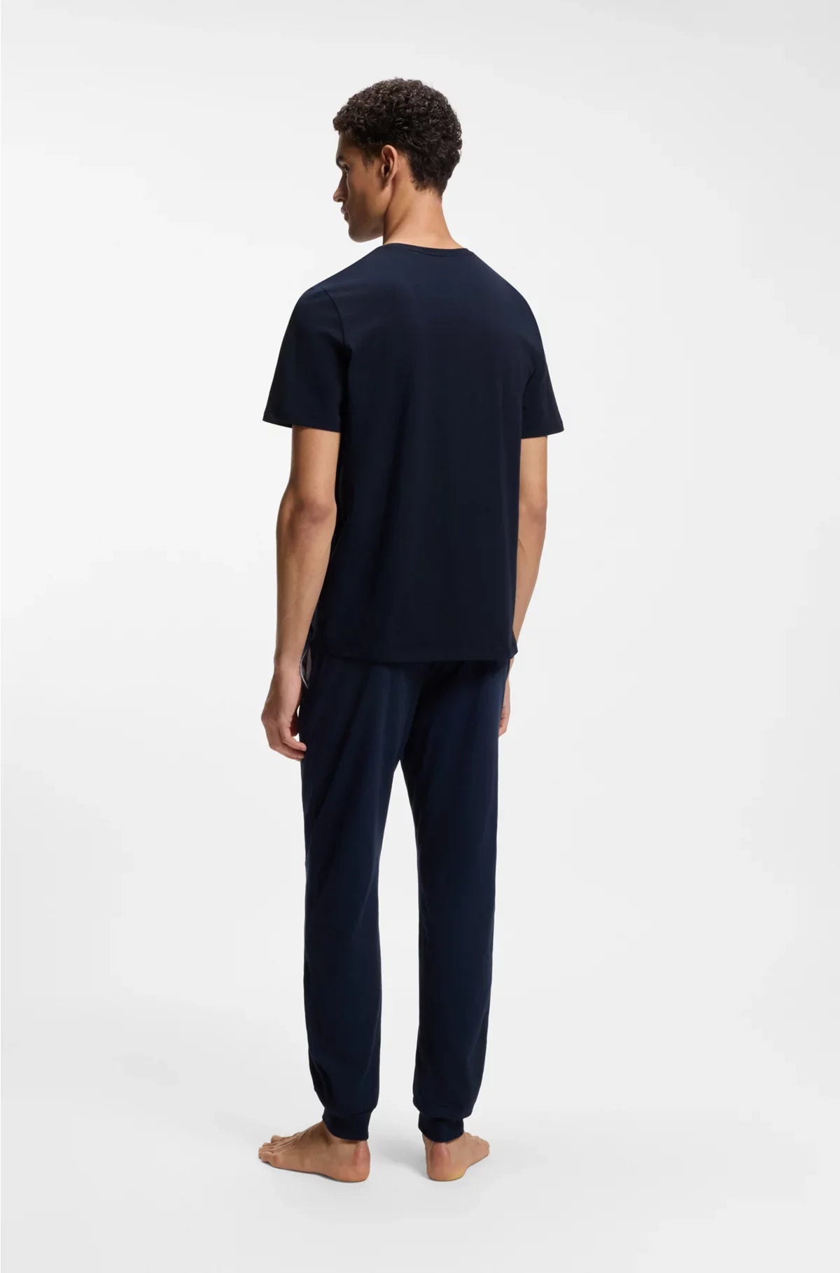 STRETCH-COTTON T-SHIRT WITH EMBROIDERED LOGO