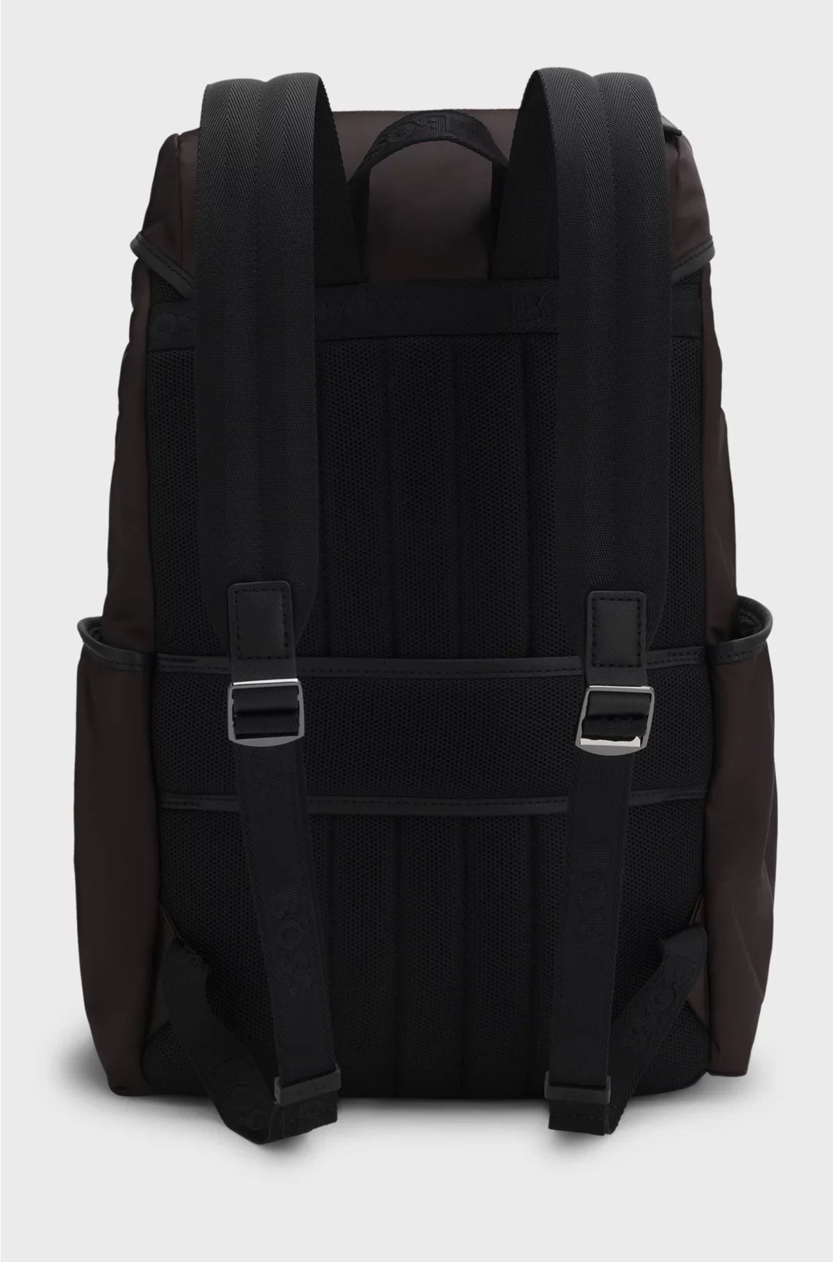 TWILL BACKPACK WITH DOUBLE B MONOGRAM