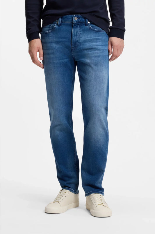 JEANS MAINE REGULAR FIT IN DENIM BLU MORBIDO AL TATTO