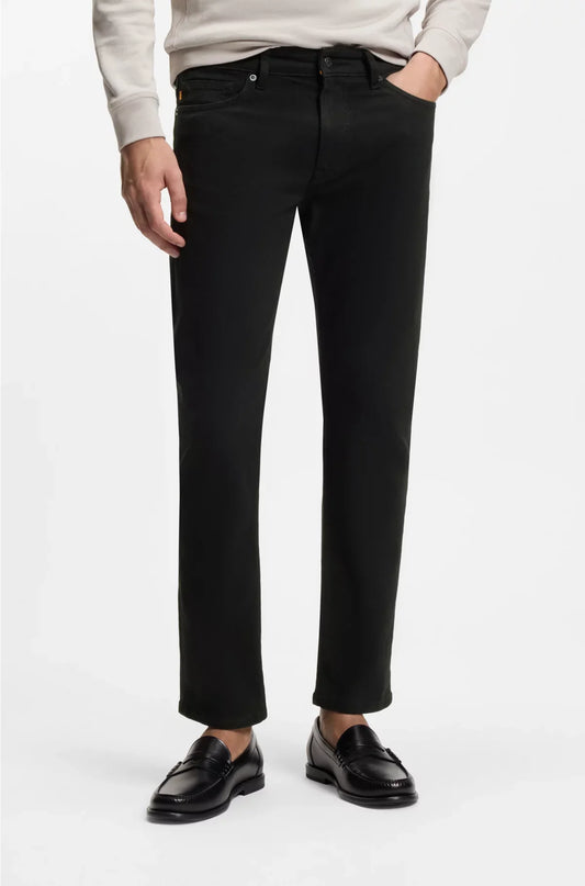 JEANS DELAWARE SLIM-FIT IN DENIM ELASTICIZZATO CONFORTEVOLE NERO INTENSO