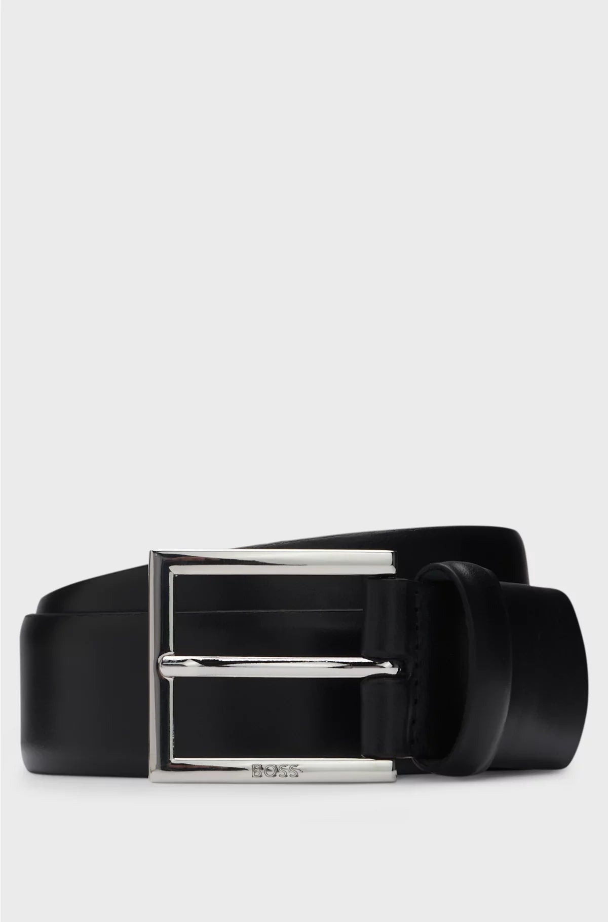 DRESSLETIC LEATHER BELT WITH CONCEALED ELASTICATED SECTION