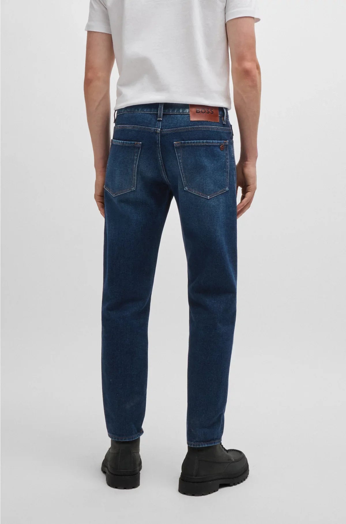 MAINE REGULAR-FIT JEANS IN DARK-BLUE SOFT-TOUCH DENIM