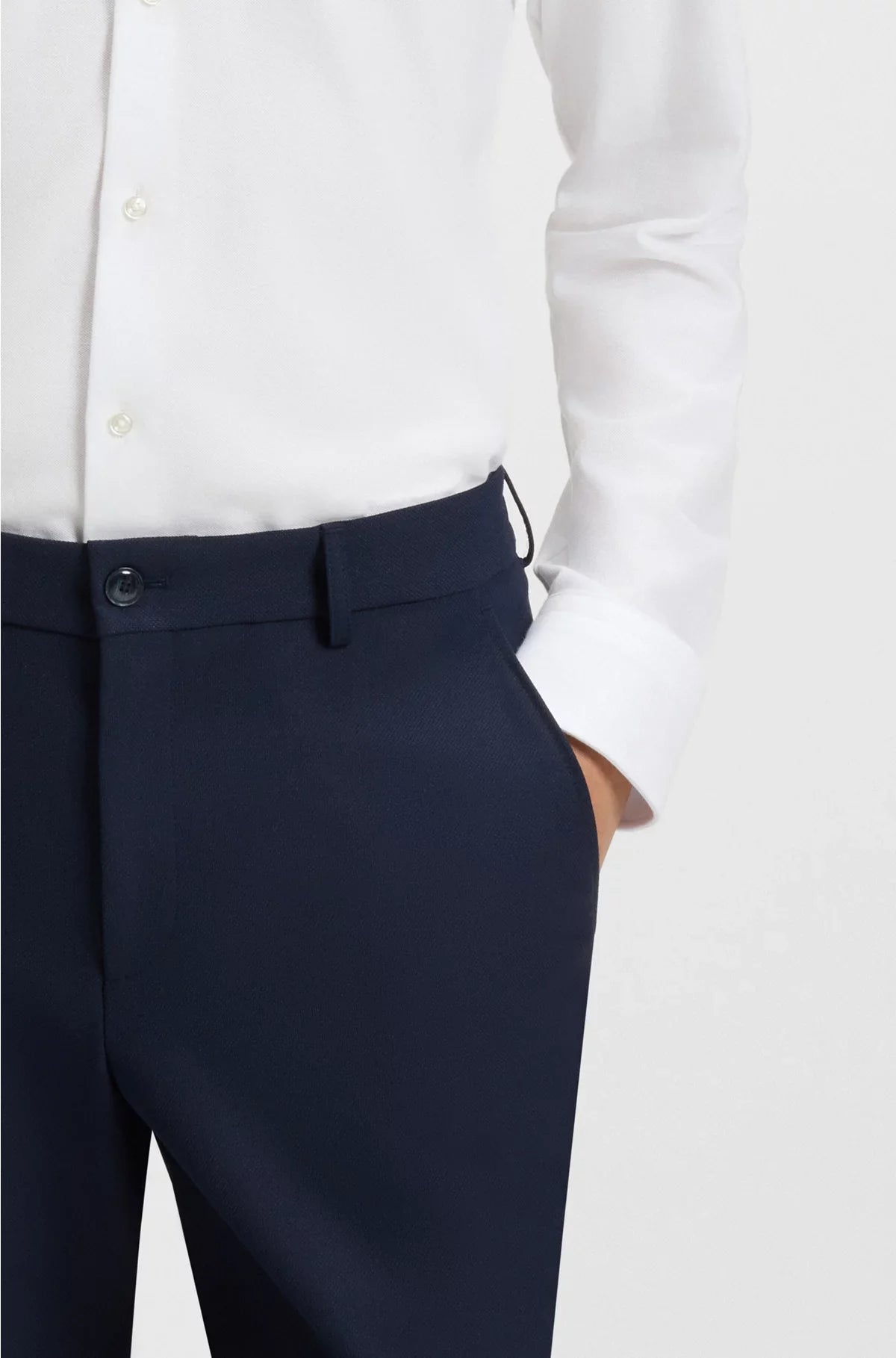 CAMICIA SLIM FIT IN JERSEY DI PIQUÉ DI COTONE