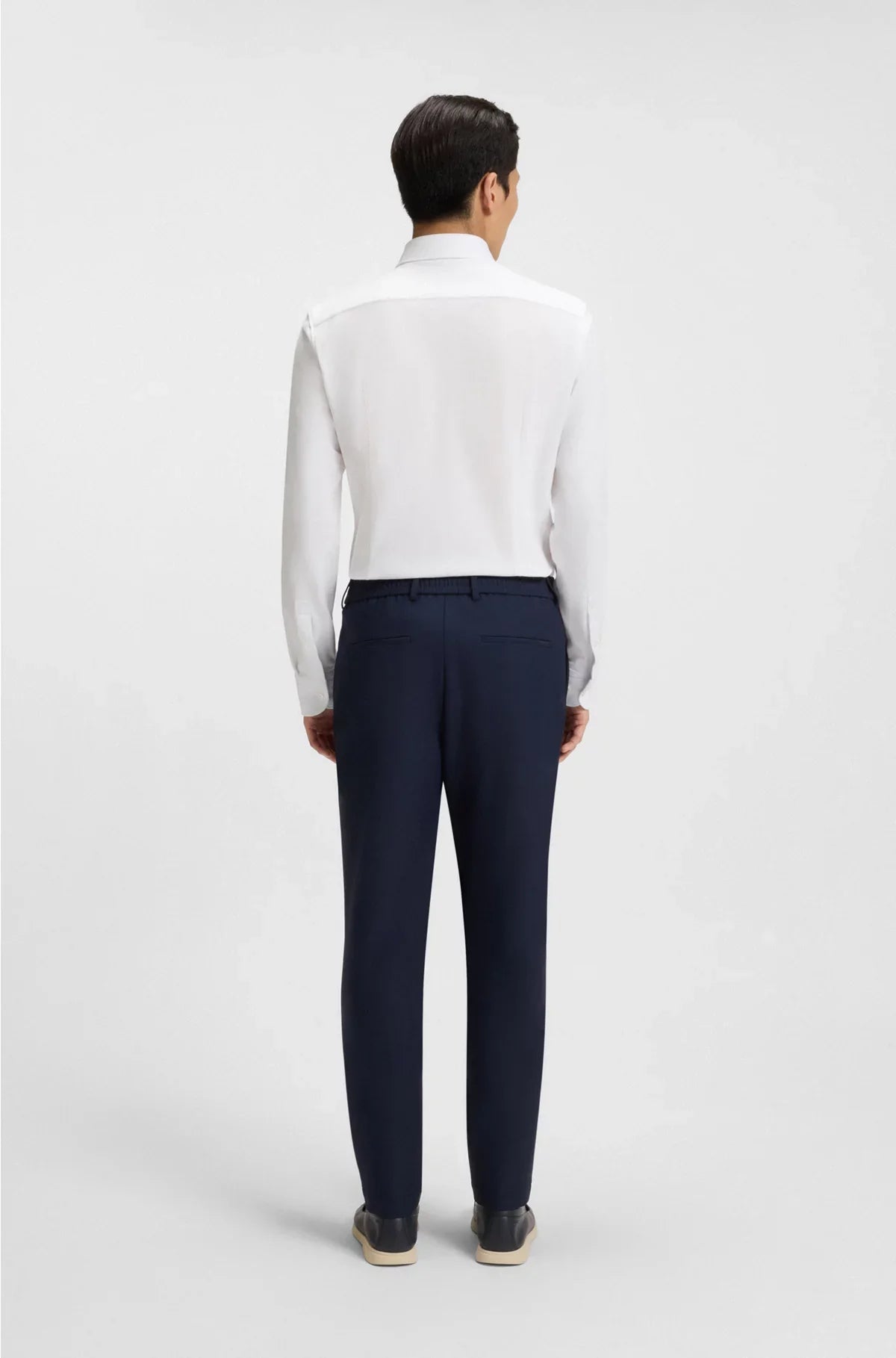 CAMICIA SLIM FIT IN JERSEY DI PIQUÉ DI COTONE