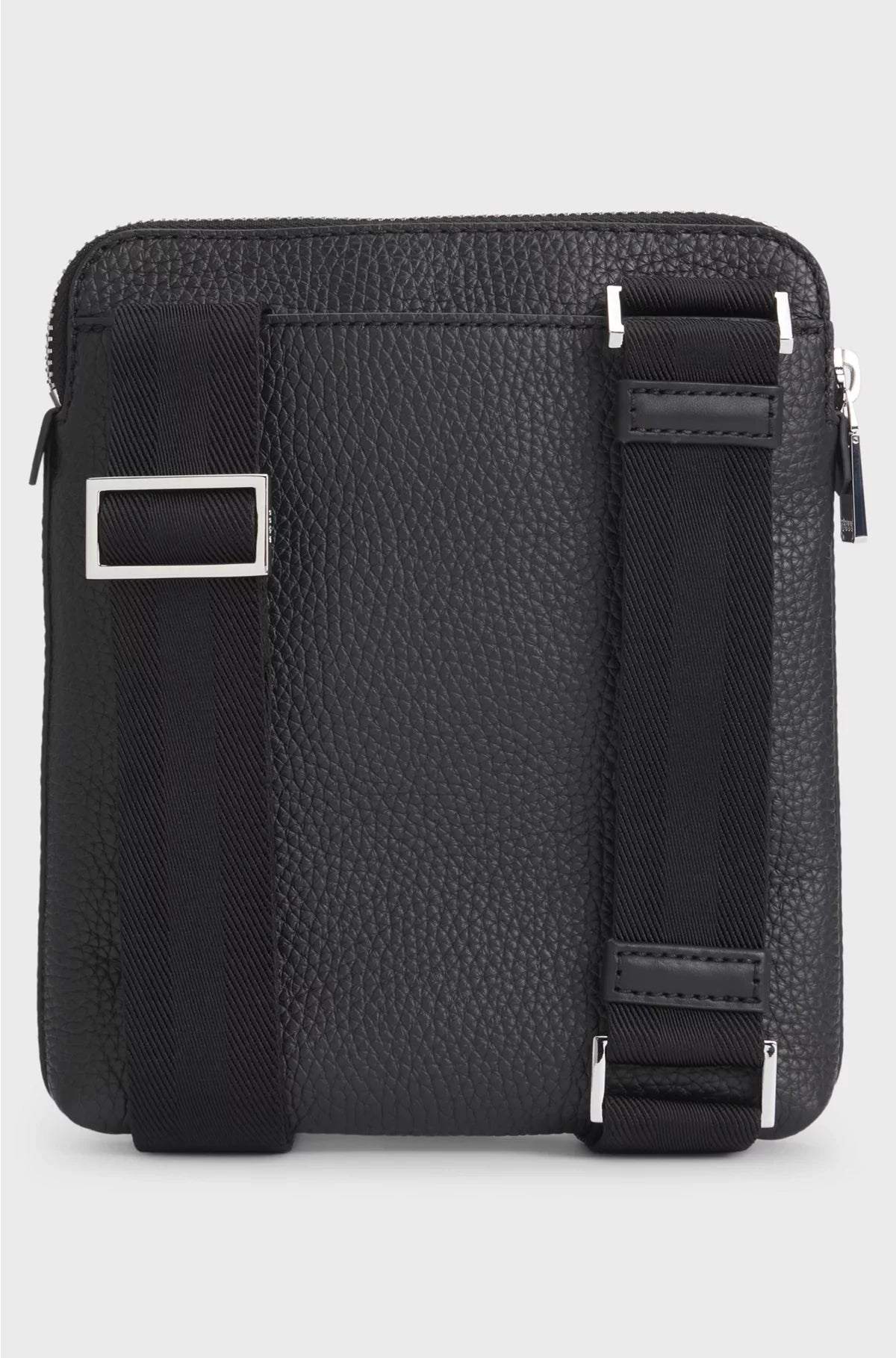 BORSA A BUSTA IN PELLE ITALIANA GRANA CON LOGO GOFFRATO