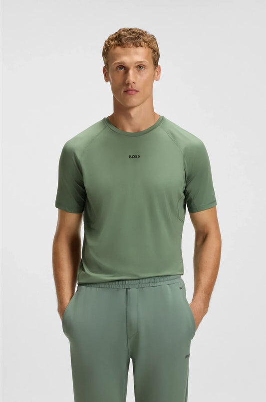 ACTIVE SLIM-FIT T-SHIRT WITH DECORATIVE REFLECTIVE DETAILS