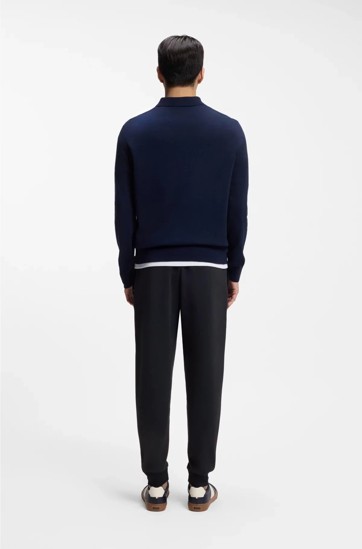 TRACKSUIT BOTTOMS IN MERCERISED STRETCH COTTON