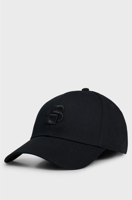 CAPPELLO IN TWILL DI COTONE CON MONOGRAMMA DOPPIA B RICAMATO