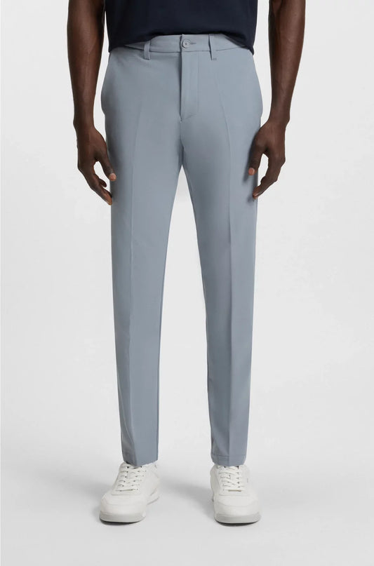 SLIM-FIT TROUSERS IN WATER-REPELLENT STRETCH FABRIC