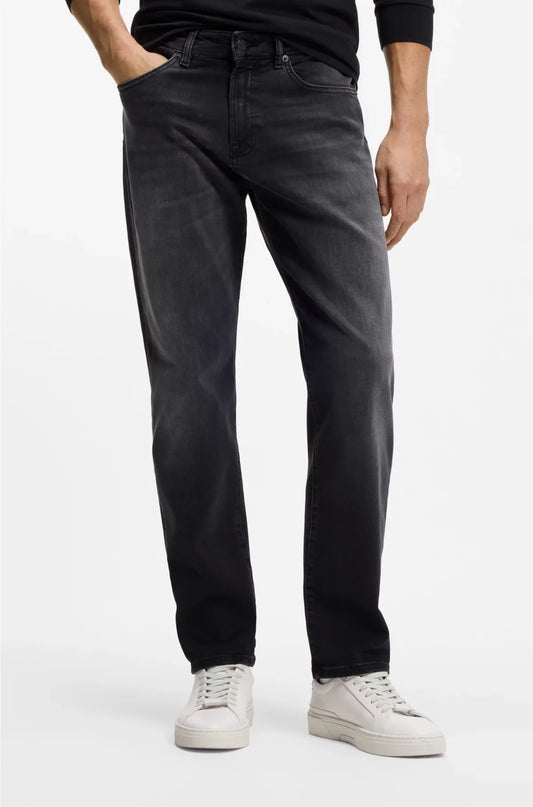 JEANS REGULAR FIT MAINE IN DENIM SUPER ELASTICIZZATO NERO
