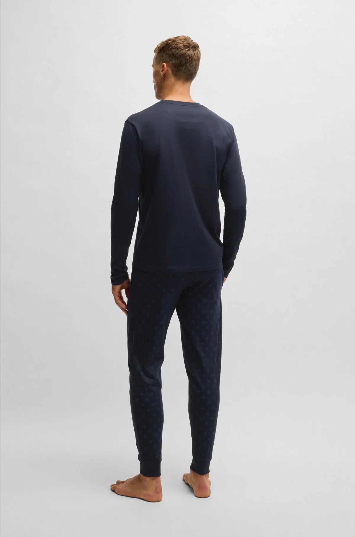 INTERLOCK-COTTON PYJAMAS WITH DOUBLE B MONOGRAMS