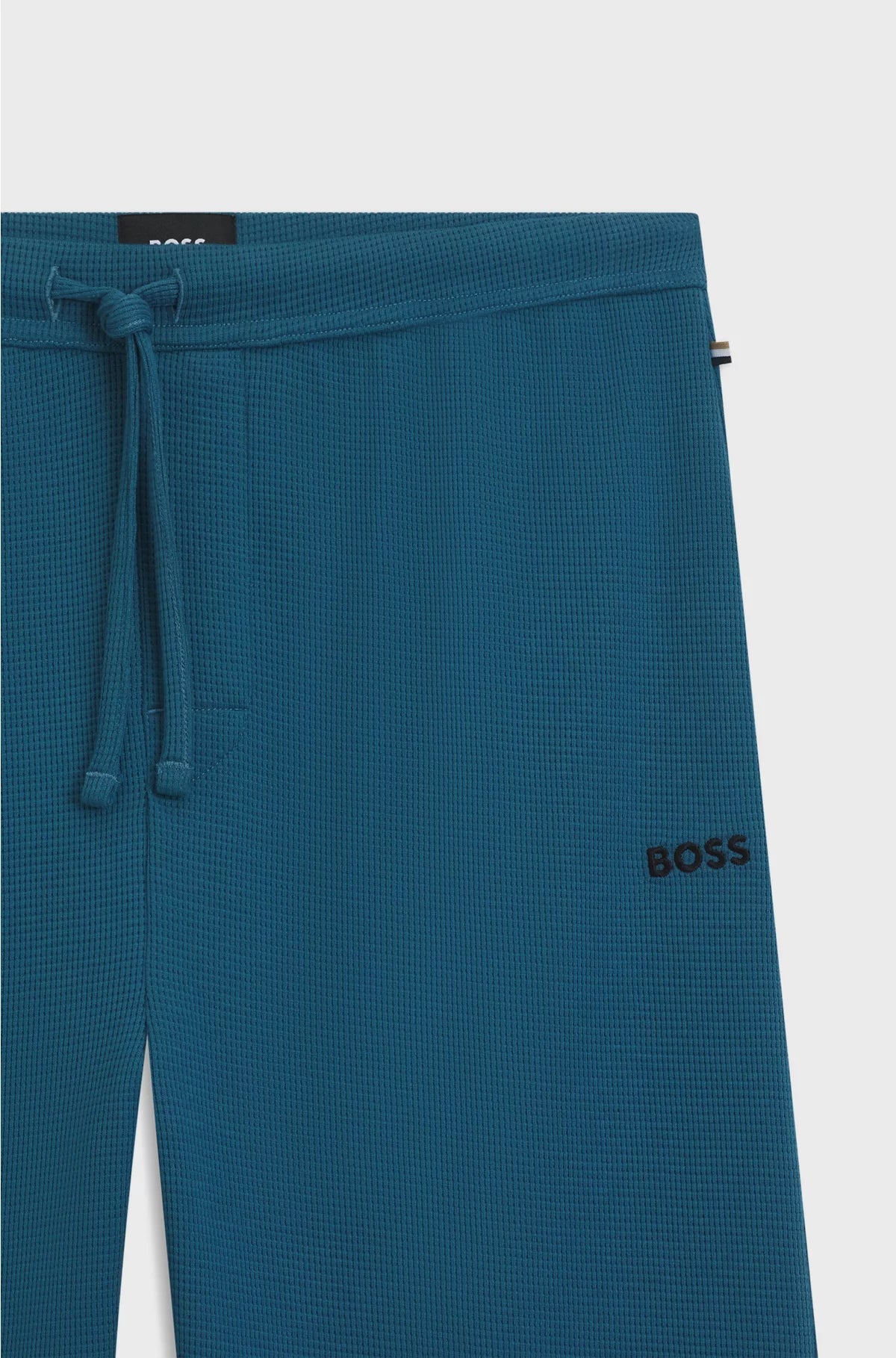 COTTON-BLEND PYJAMA BOTTOMS WITH EMBROIDERED LOGO