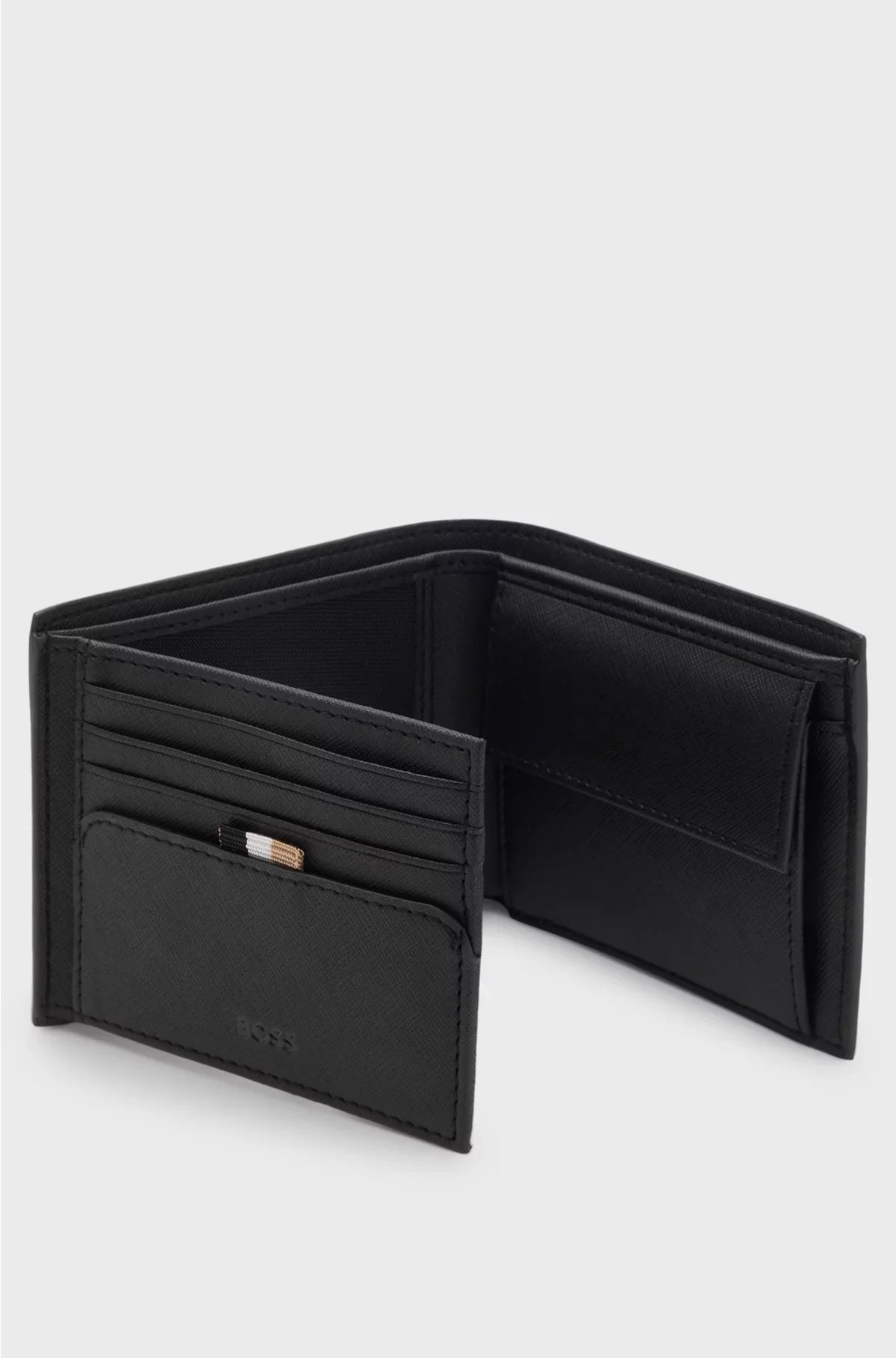 WALLET WITH SILVER-FOIL LOGO PRINT