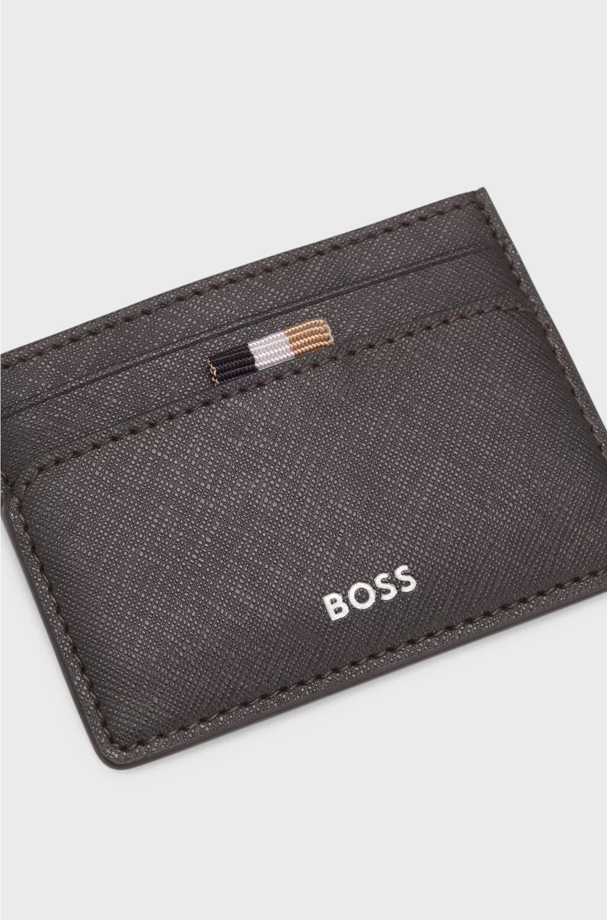 CARD HOLDER WITH FOIL-EMBOSSED LOGO