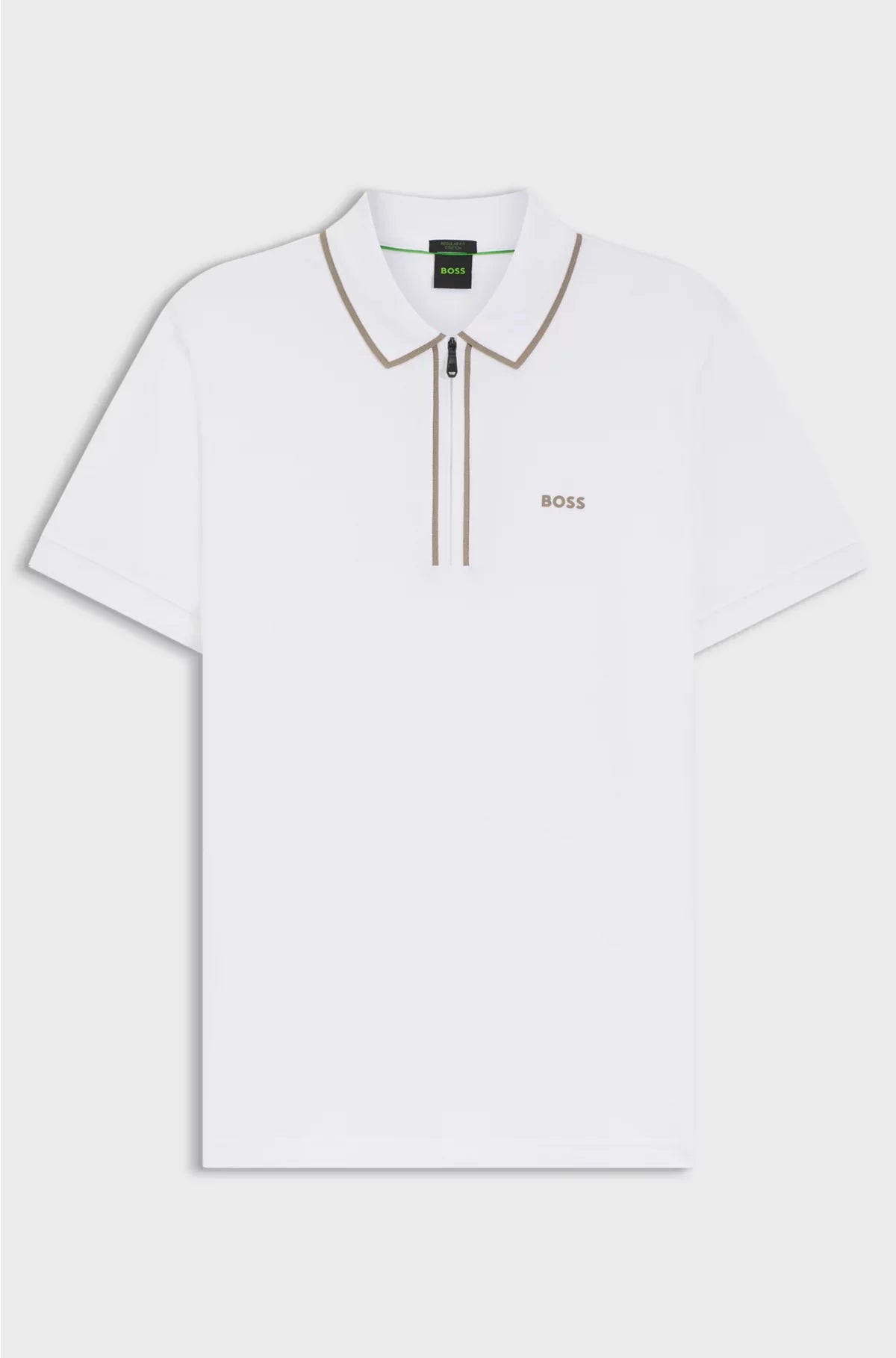 STRETCH-COTTON POLO SHIRT WITH CONTRAST STRIPES