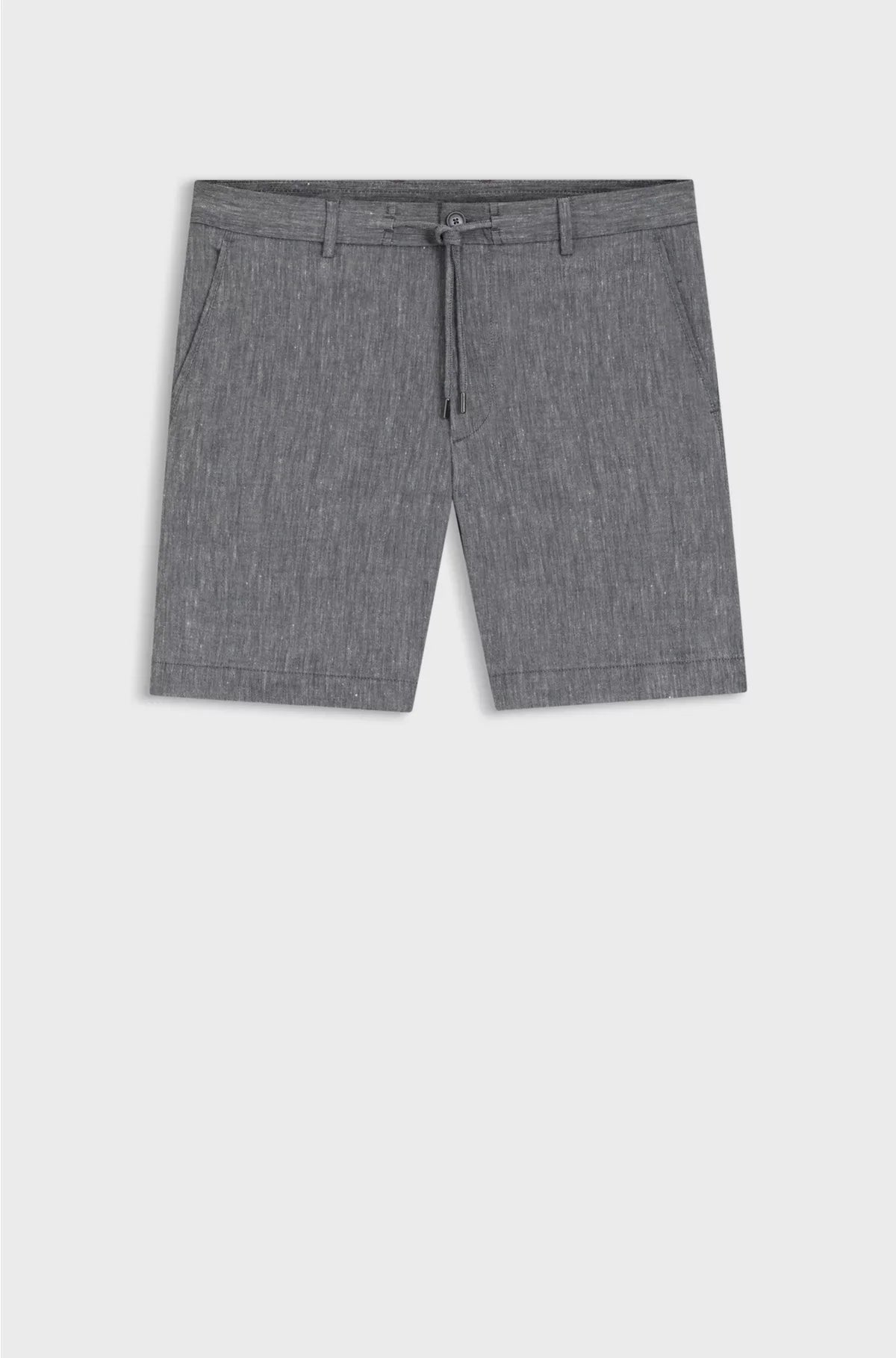 REGULAR-FIT SHORTS IN A LINEN BLEND WITH DRAWCORD