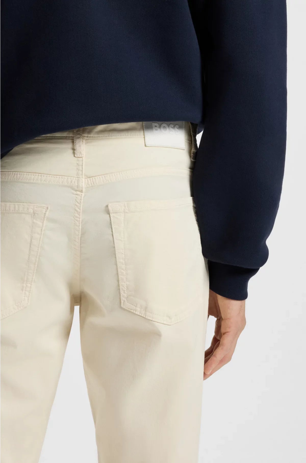 PANTALONI MAINE REGULAR FIT IN TWILL DI COTONE STRETCH