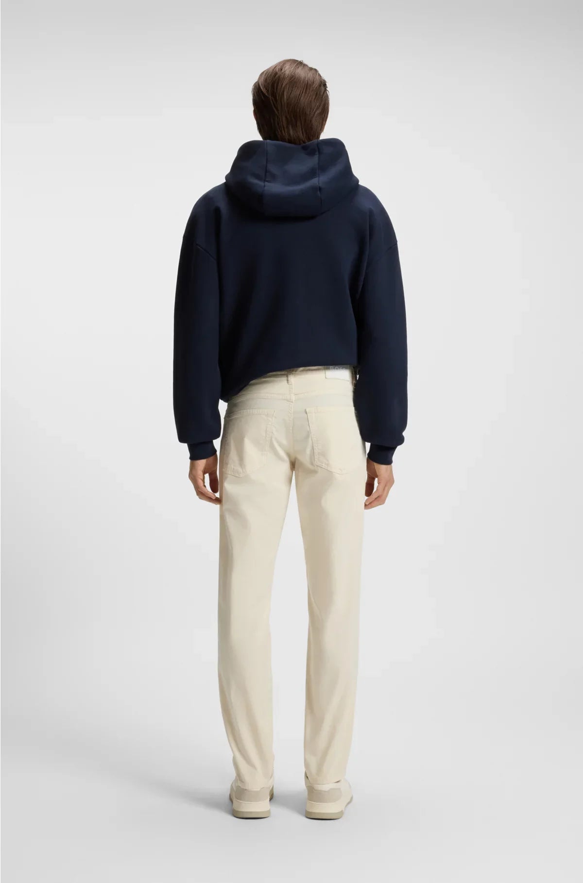 PANTALONI MAINE REGULAR FIT IN TWILL DI COTONE STRETCH