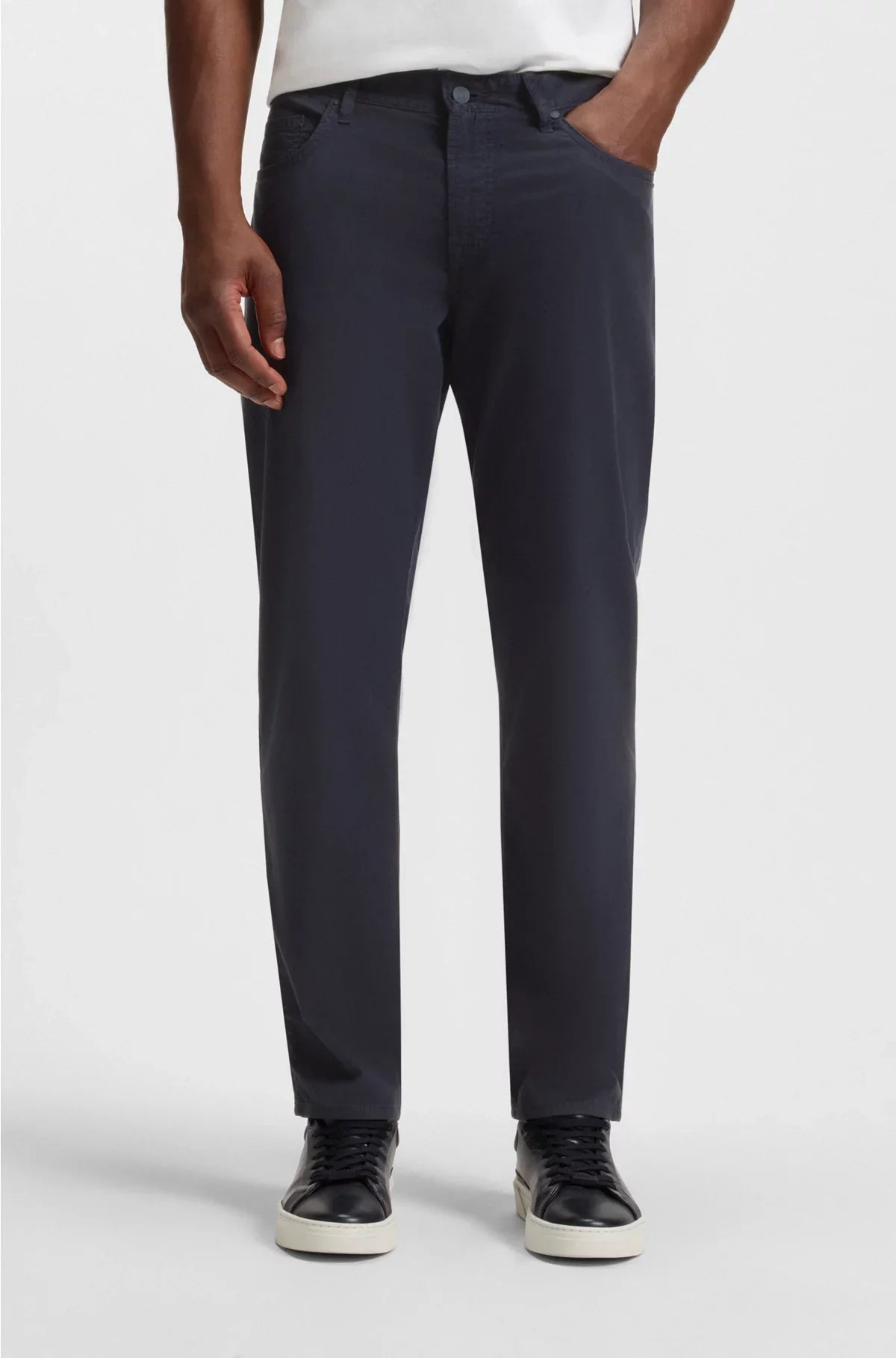 PANTALONI MAINE REGULAR FIT IN TWILL DI COTONE STRETCH