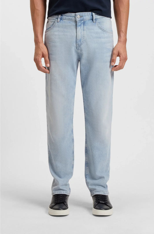 JEANS REGULAR FIT MAINE IN DENIM BLU MECCANICO ELASTICIZZATO