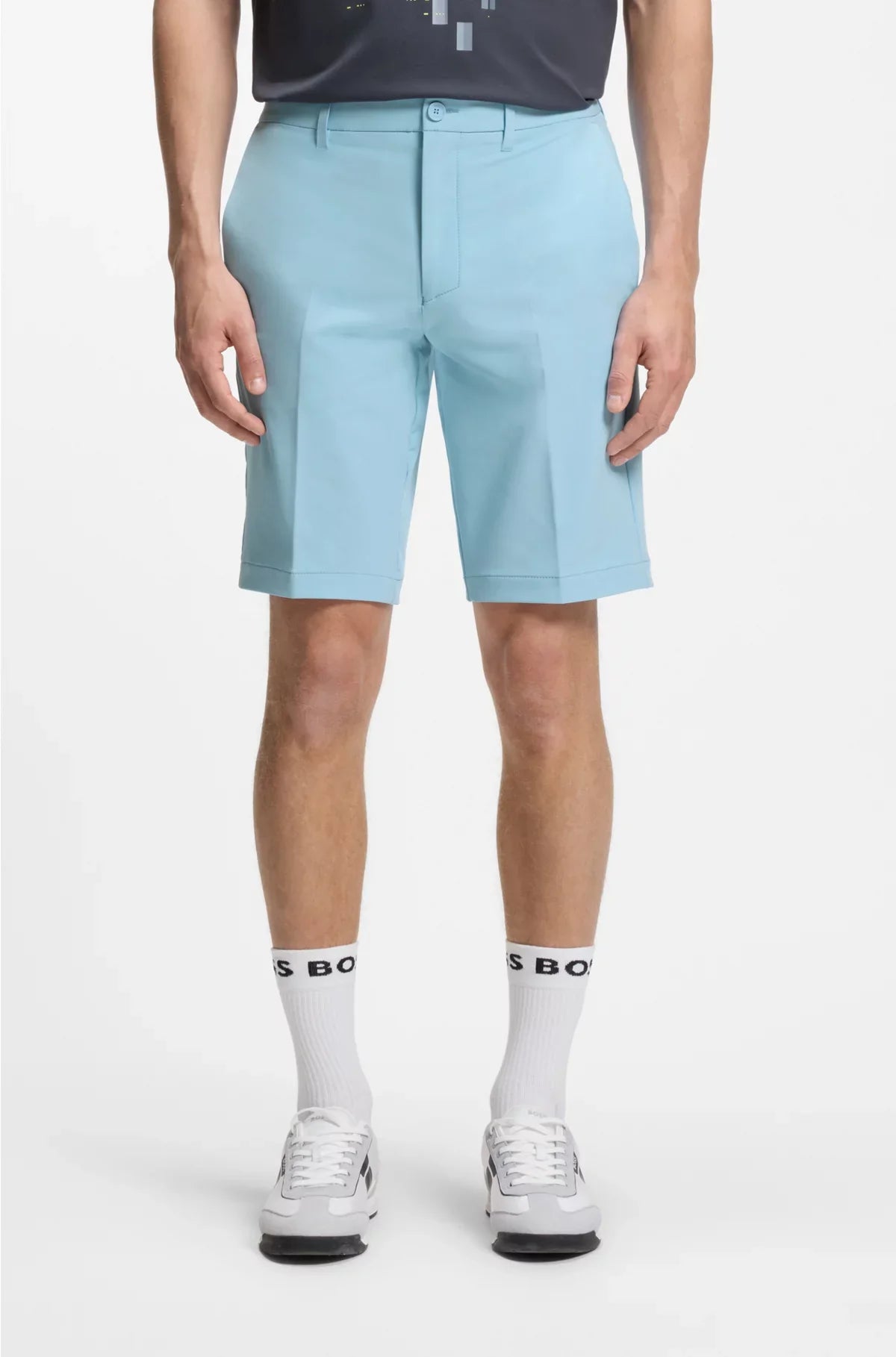 SHORTS SLIM-FIT IN TESSUTO ELASTICIZZATO IDROREPELLENTE
