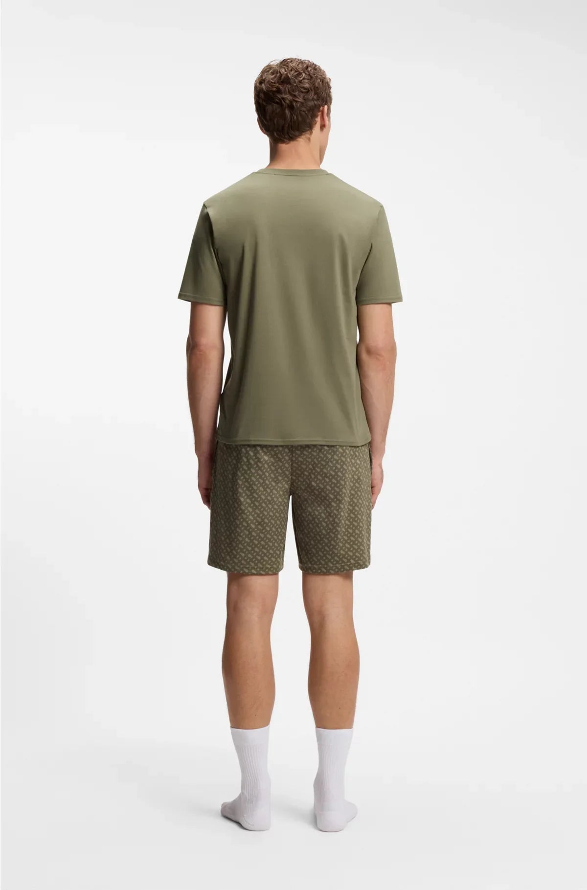 TWO-PIECE BRANDED PYJAMA SET IN INTERLOCK COTTON