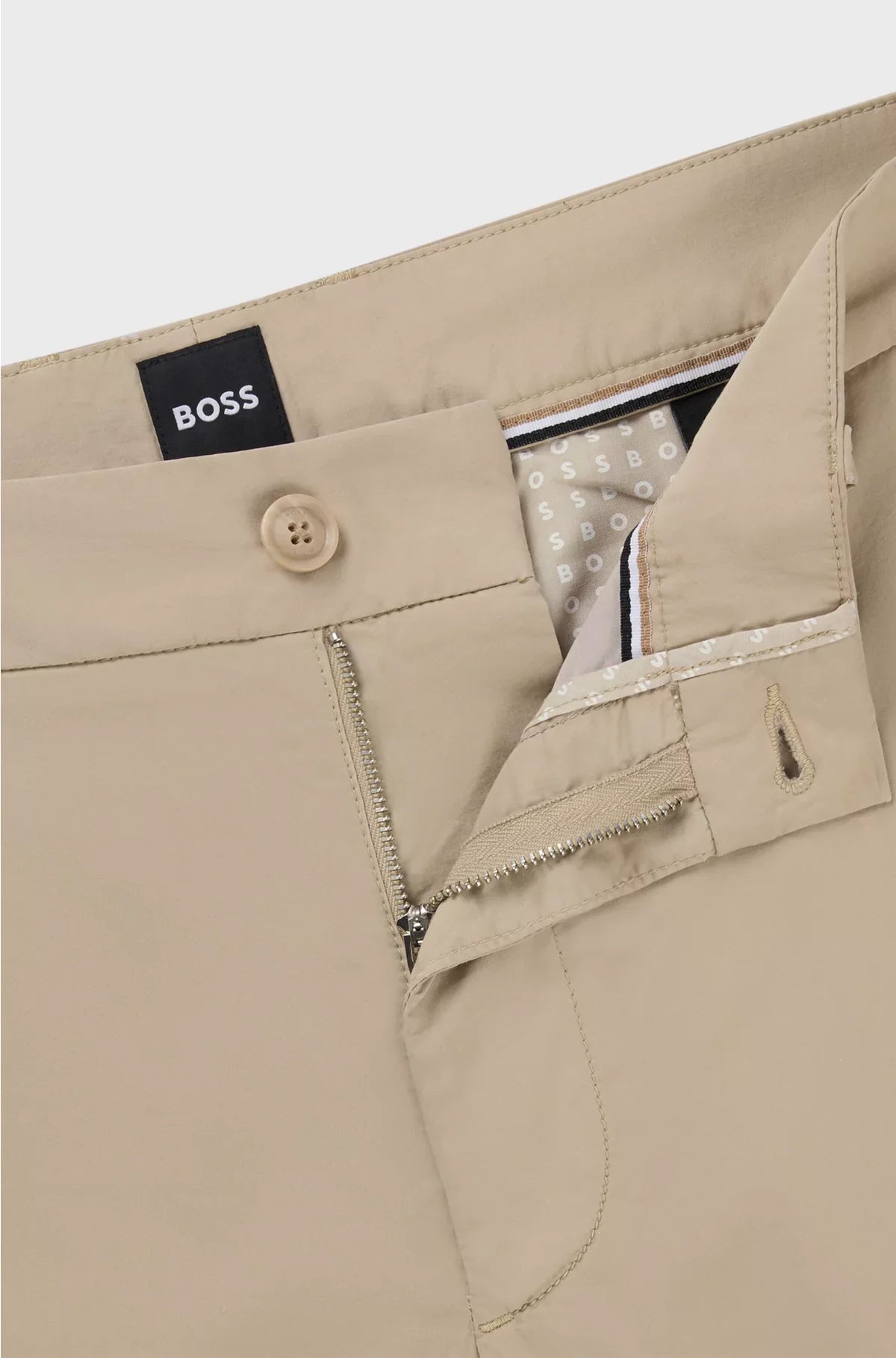 SLIM-FIT TROUSERS IN COTTON-BLEND SATIN