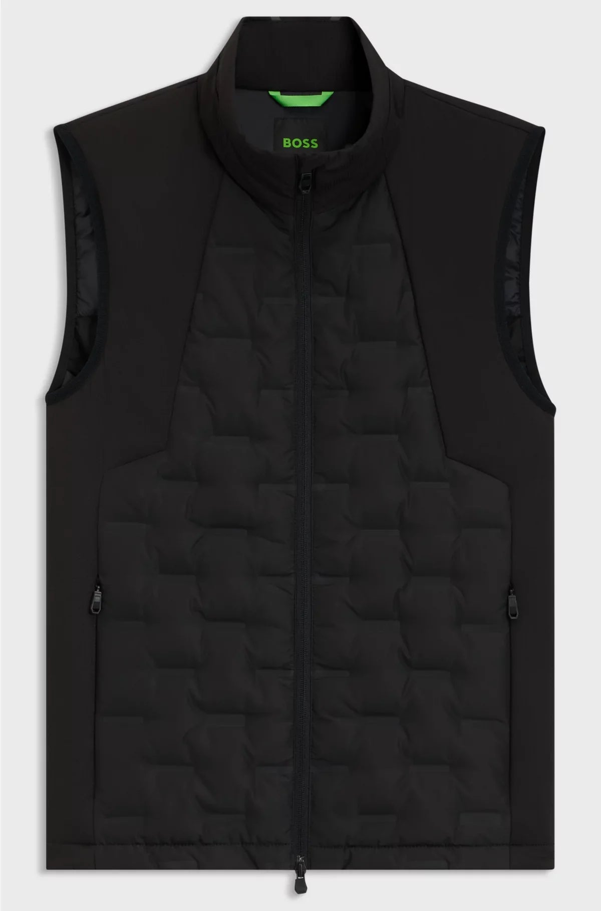 DOWN-FILLED GILET WITH WELDED-LOGO PATTERN