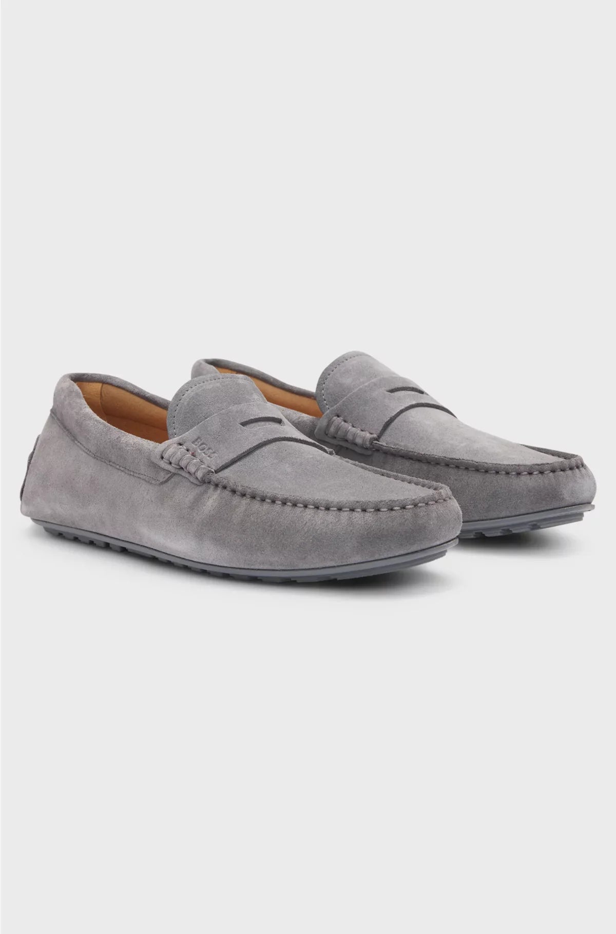 MOCASSINI IN SUEDE CON MASCHERINA A PENNY