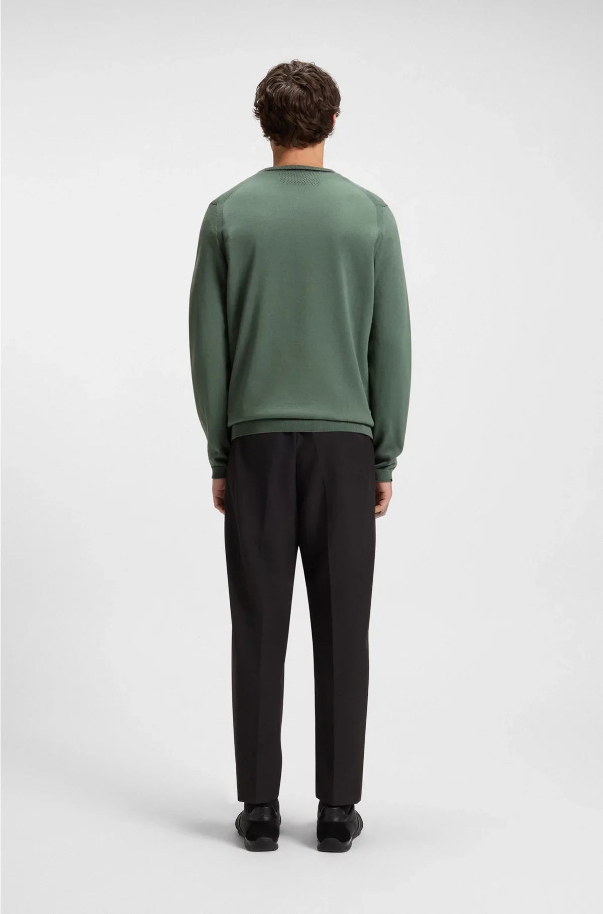 COTTON SWEATER WITH CONTRAST DETAILS