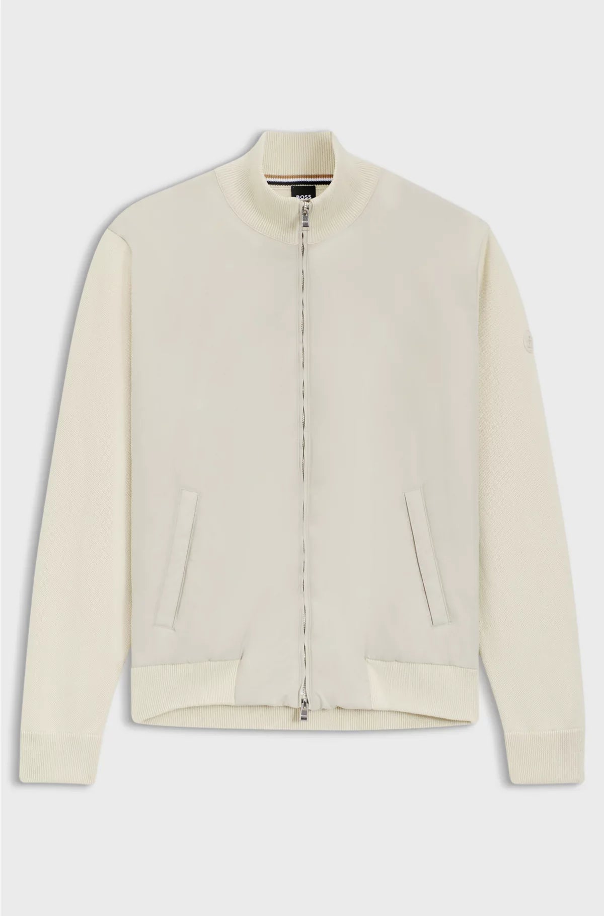 REGULAR-FIT HYBRID JACKET WITH DOUBLE B MONOGRAM