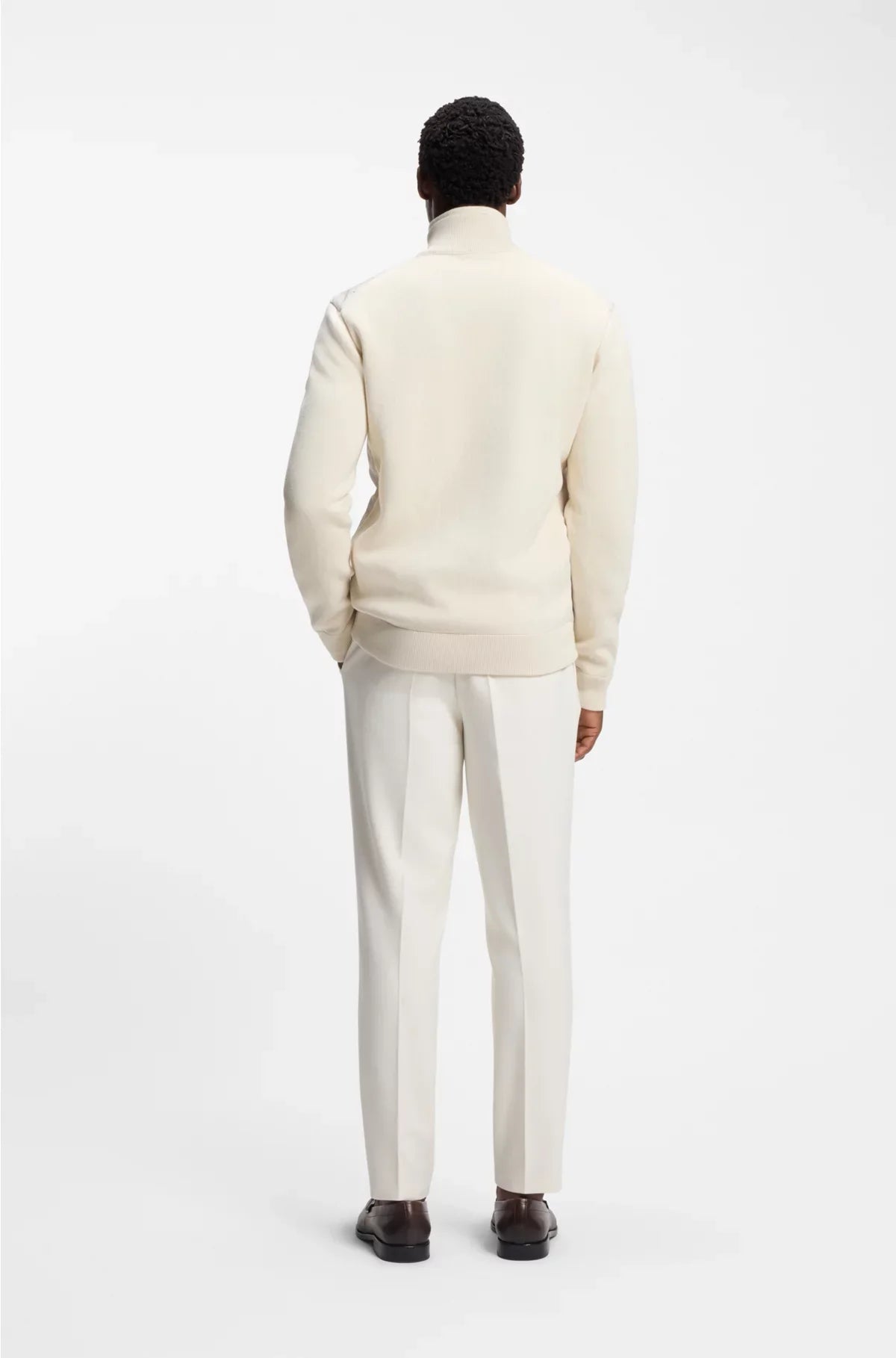 REGULAR-FIT HYBRID JACKET WITH DOUBLE B MONOGRAM