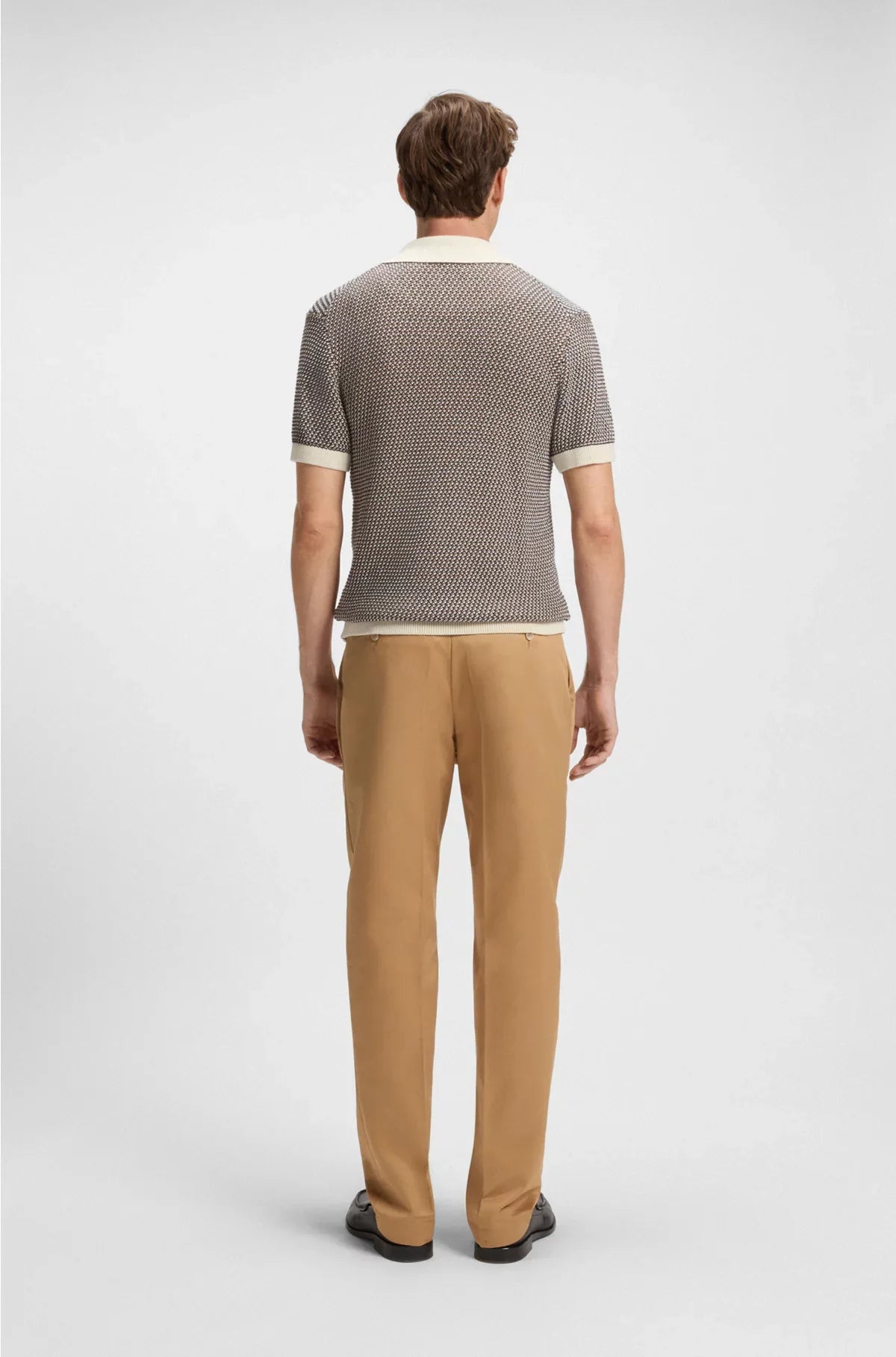 REGULAR-FIT KNIT CARDIGAN IN COTTON