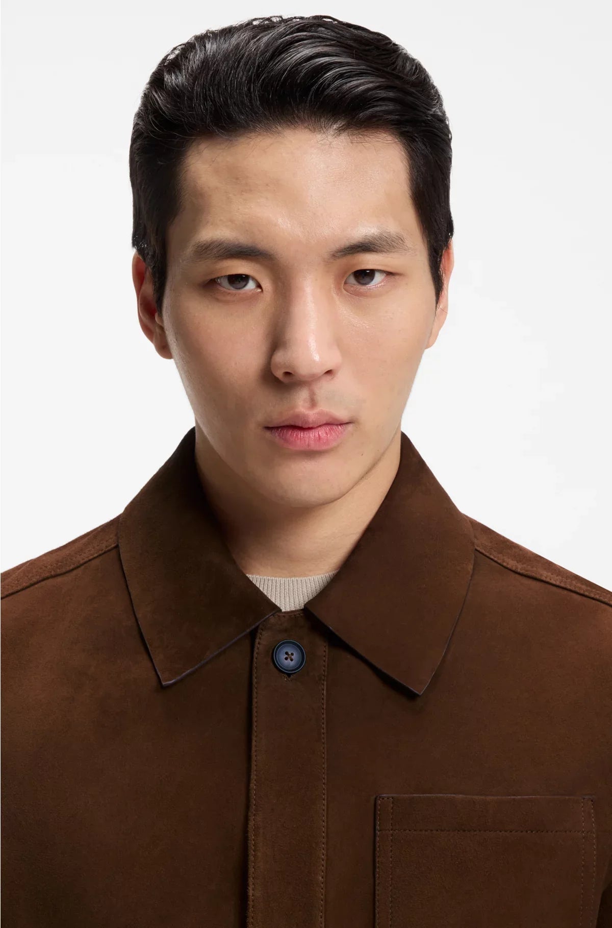 REGULAR-FIT JACKET IN NAPPALAN SUEDE