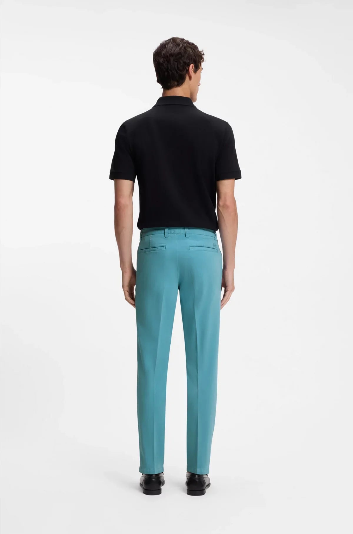 PANTALONI SLIM FIT IN GABARDINE DI COTONE STRETCH