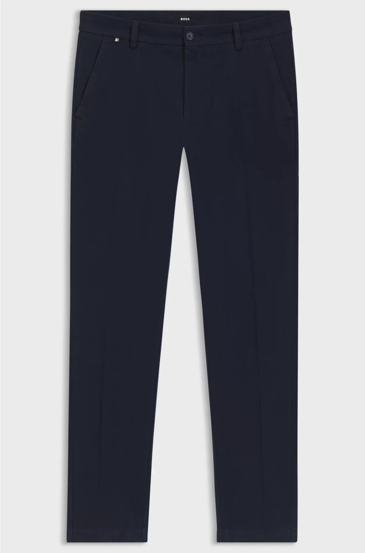 SLIM-FIT TROUSERS IN STRUCTURED STRETCH COTTON